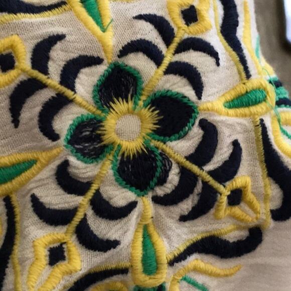 Green Dragon sheath embroidered floral dress size small NWT - Picture 7 of 7